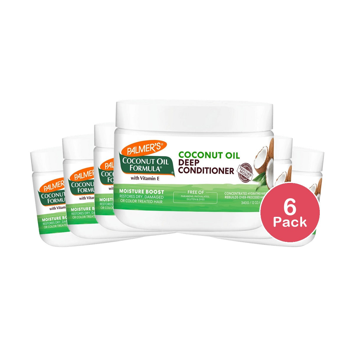 Palmer's Coconut Oil Moisture Boost Deep Conditioner 12 Oz (Pack of 6)