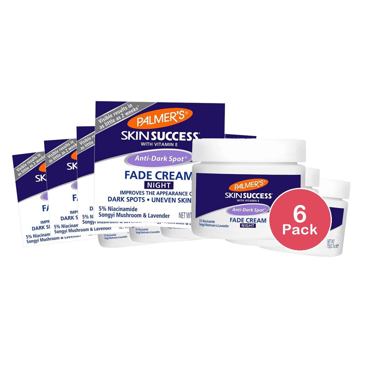 Palmer's Skin Success Anti-Dark Spot Nighttime Fade Cream 2.7 Oz (Pack of 6)