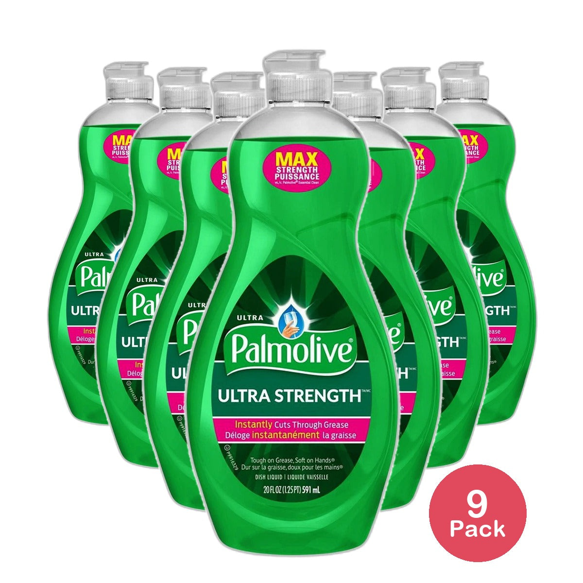 Palmolive Dishwashing Liquid Ultra Strength Original Scent 20Oz (Pack of 9)