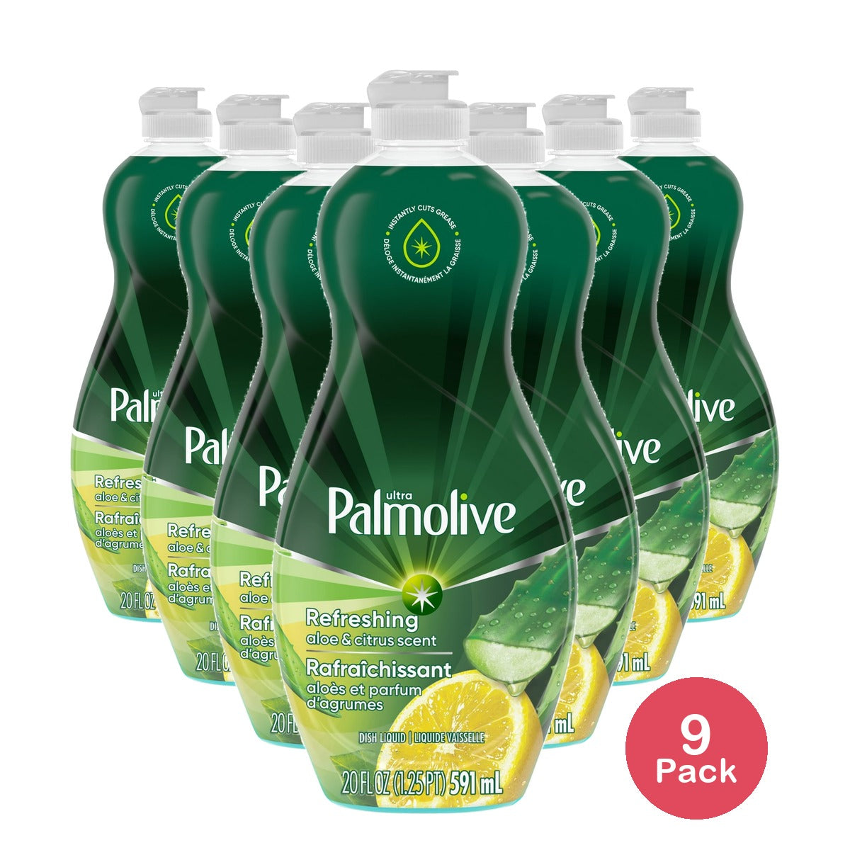 Palmolive Ultra Experientials Liquid Dish Soap Aloe & Citrus Scent 20 oz (Pack of 9)
