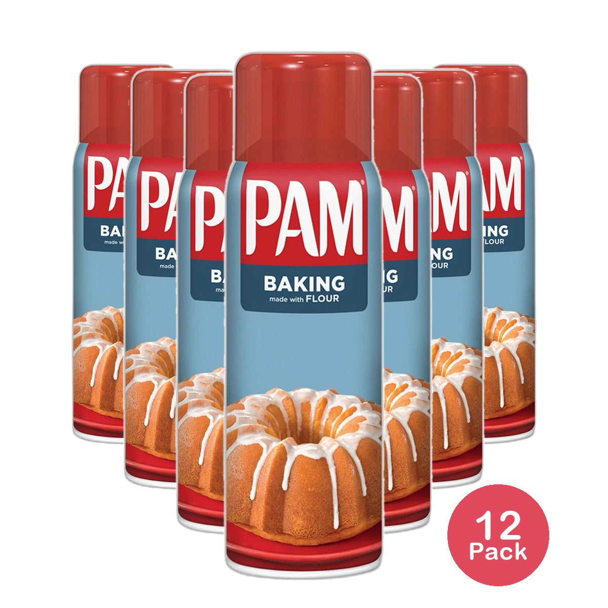 Pam Baking Spray Made with Flour 5Oz (Pack of 12)