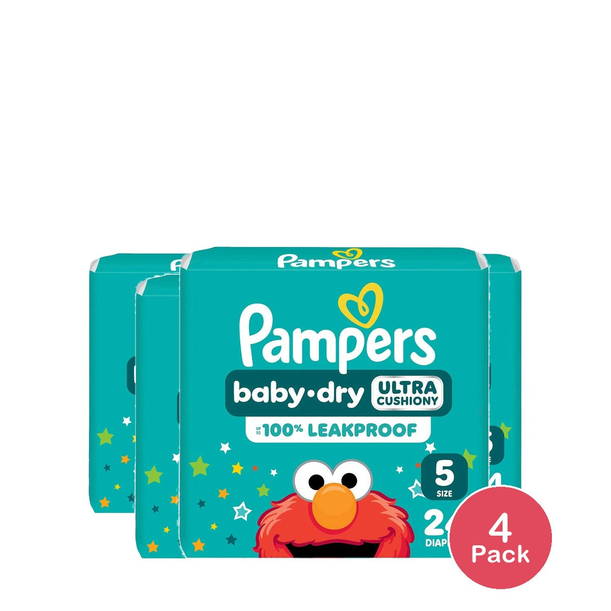 Pampers Baby Dry Diapers Size 5 (Pack of 4)