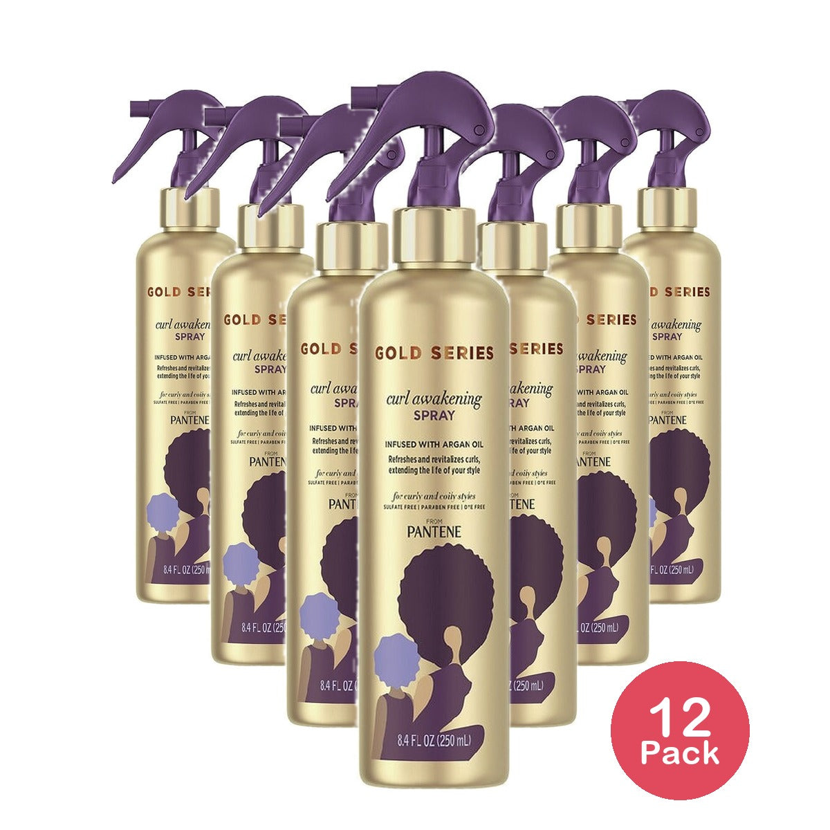 Pantene Gold Series Curl Awakening Spray 8.4 Oz (Pack of 12)