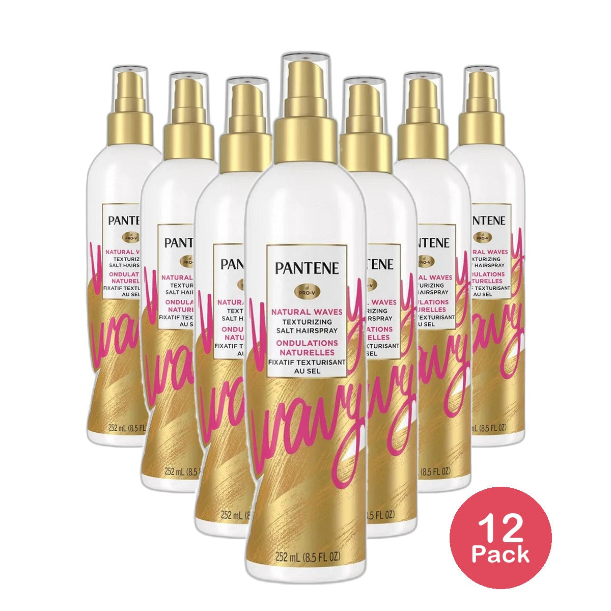Pantene Pro V Natural Waves Texturizing Salt Hair Spray 8.5Oz (Pack of 12)