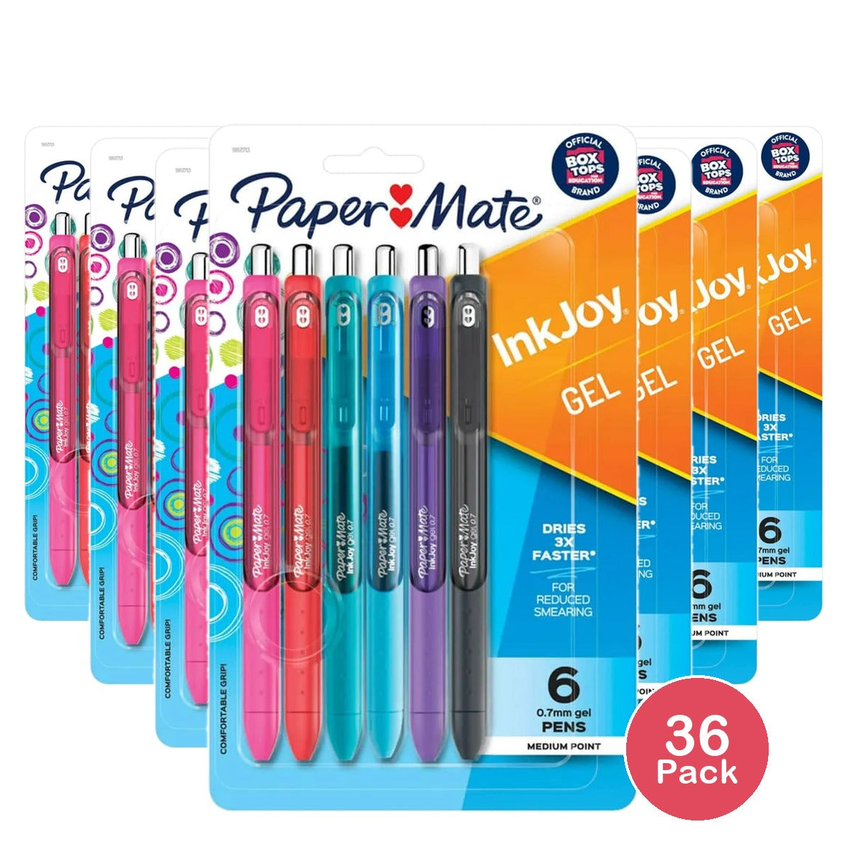 Paper Mate InkJoy Gel Pens Fashion Student 0.7 mm Medium Point6.0 ea 3.2oz (Pack of 36)