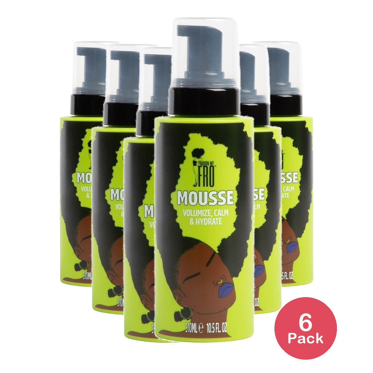 Pardon My Fro Hair Mousse 10.5 Oz (Pack of 6)