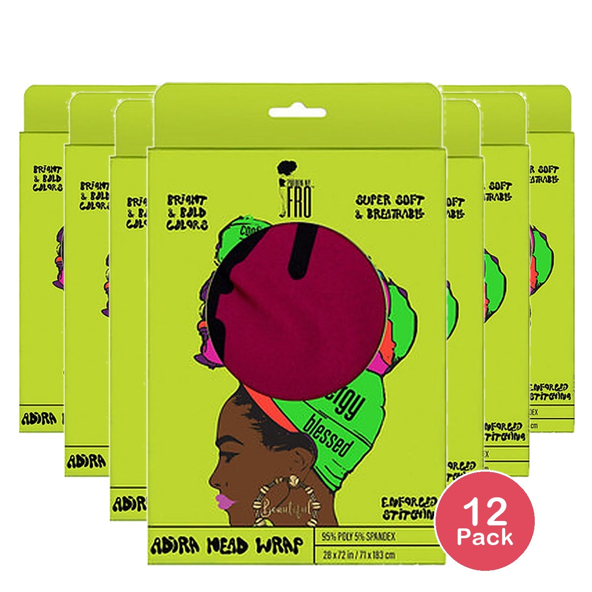Pardon My Fro Hair Wrap Adira (Pack of 12)
