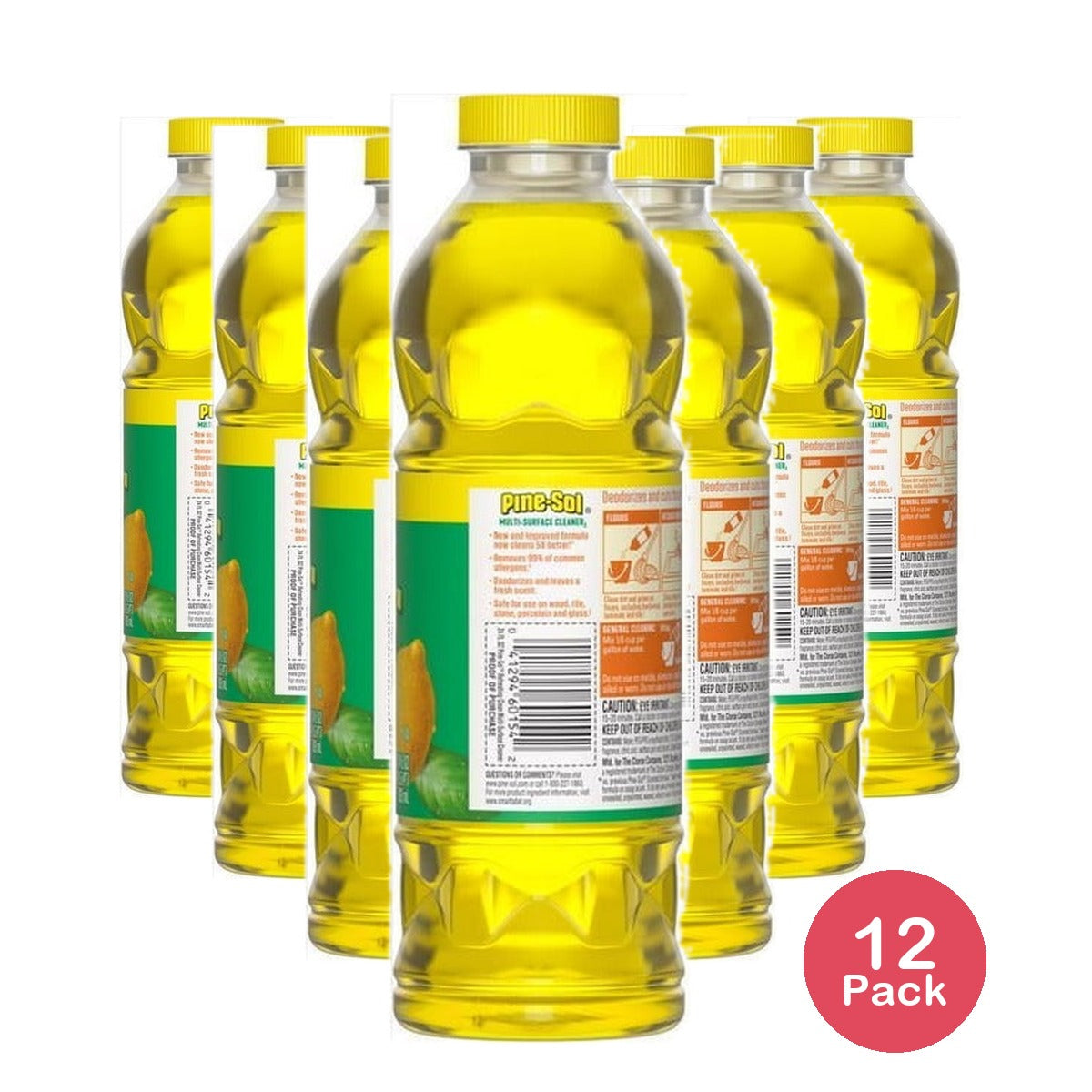 Pine-Sol Lemon Scent All Purpose Cleaner 14 Oz (Pack of 12)