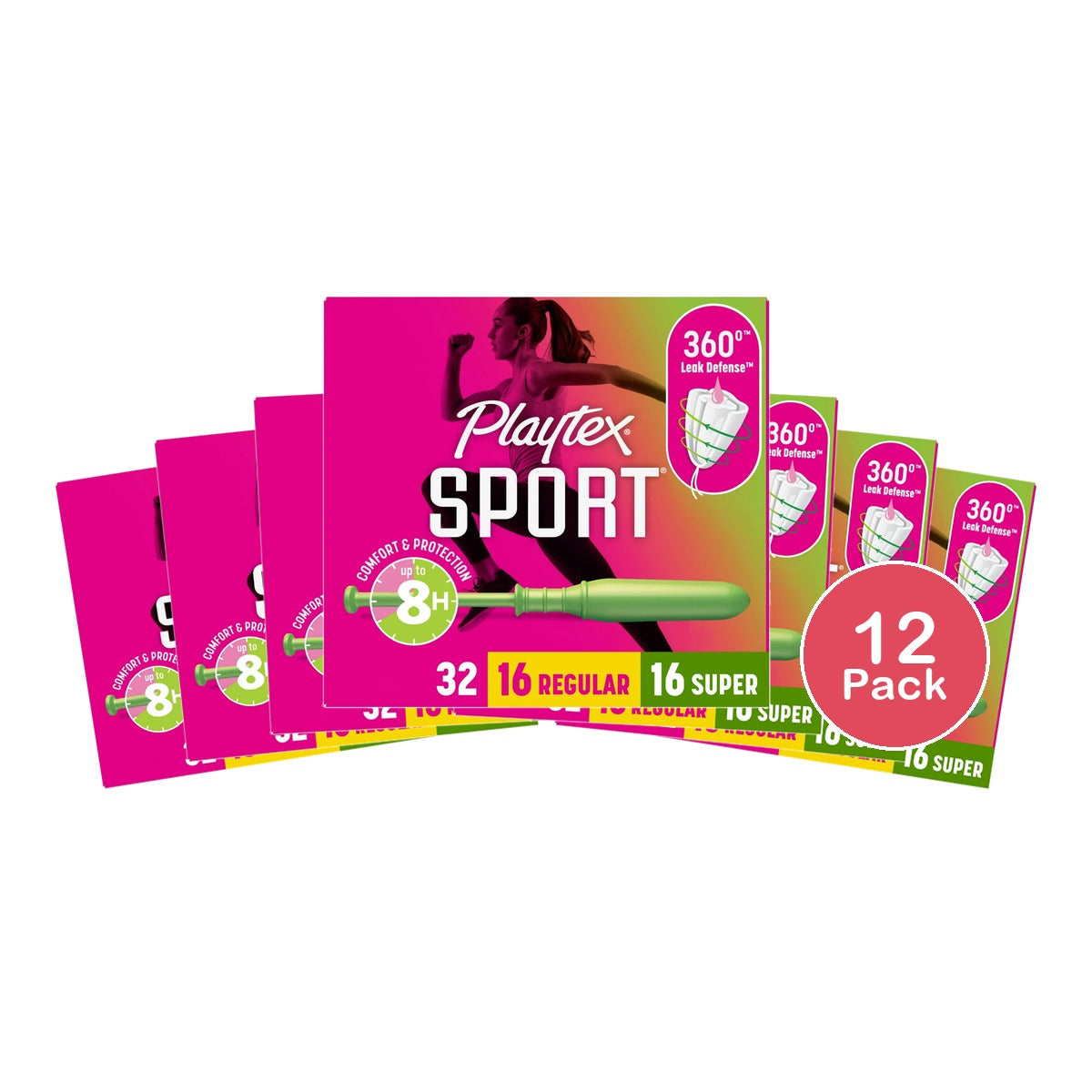 Playtex Sport Multipack - Regular /Super - 32ct (Pack of 12)