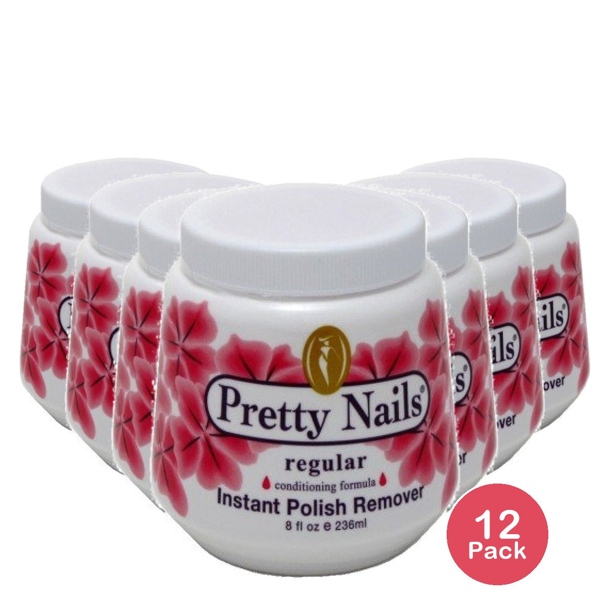 Pretty Nails Instant Polish Remover 8 Oz (Pack of 12)