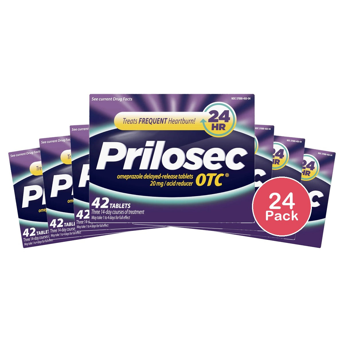 Prilosec Otc Acid 20Mg Reducer Tablets42 Ea 2.5Oz (Pack of 24)