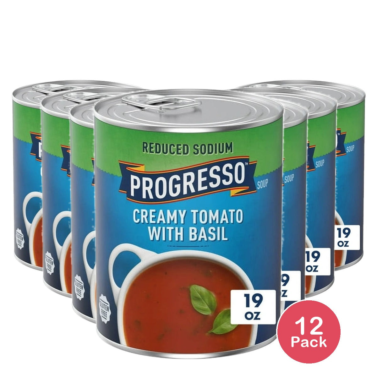 Progresso Heart Healthy Soup, Creamy Tomato Basil, 19 OZ (Pack of 12)