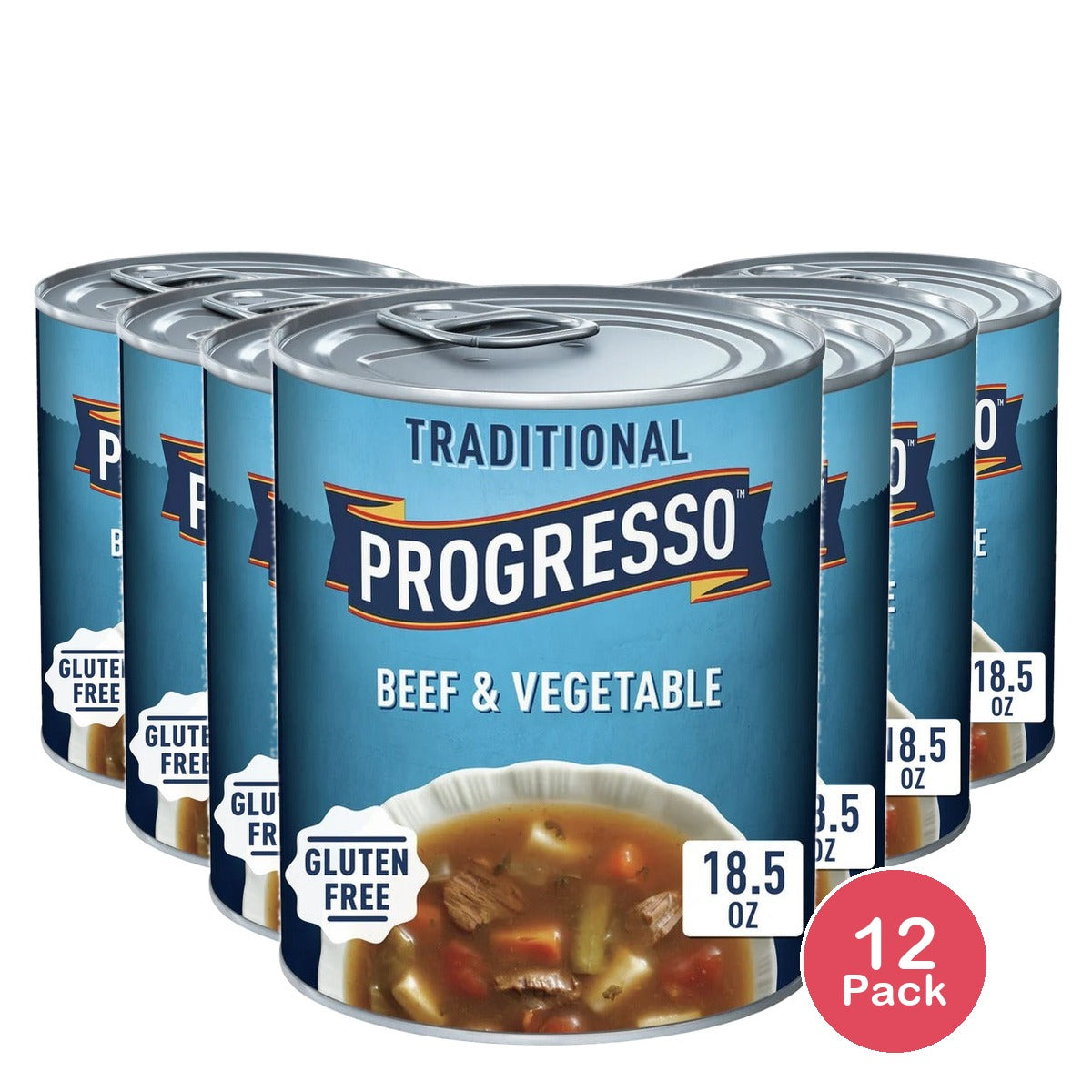 Progresso Traditional Beef & Vegetable Soup 19 Oz (Pack of 12)