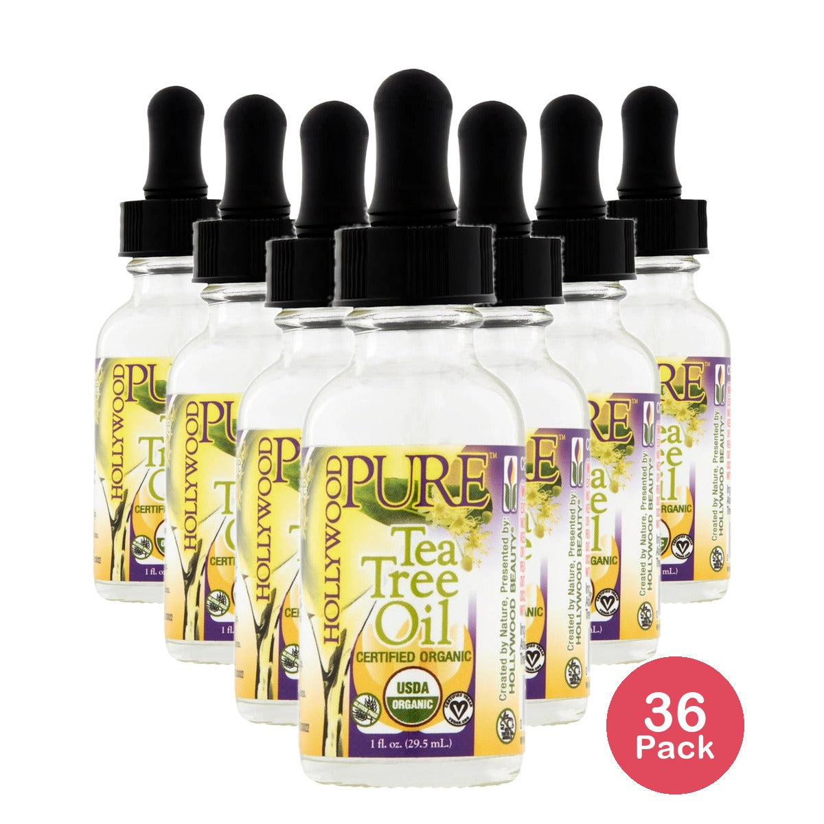 Pure Hollywood Beauty Tea Tree Oil 1 Fl Oz (Pack of 36)