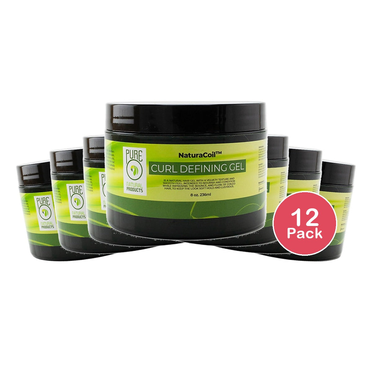 Pureo Naturacoil Curl Gel 8 Oz (Pack of 12)