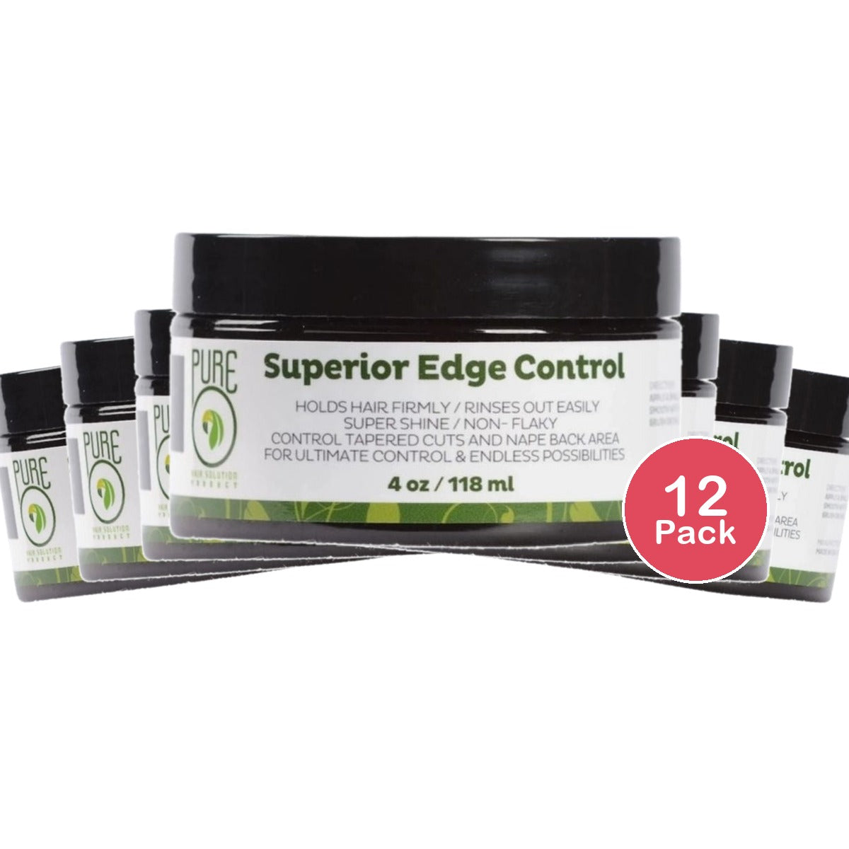 PureO Natural Superior Edge Control 4 Oz (Pack of 12)