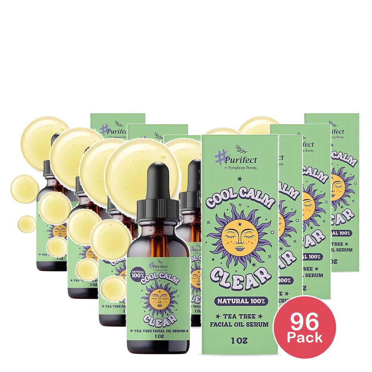 Purifect Cool Calm Clear Tea Tree Oil Serum 1 Fl Oz (Pack of 96)