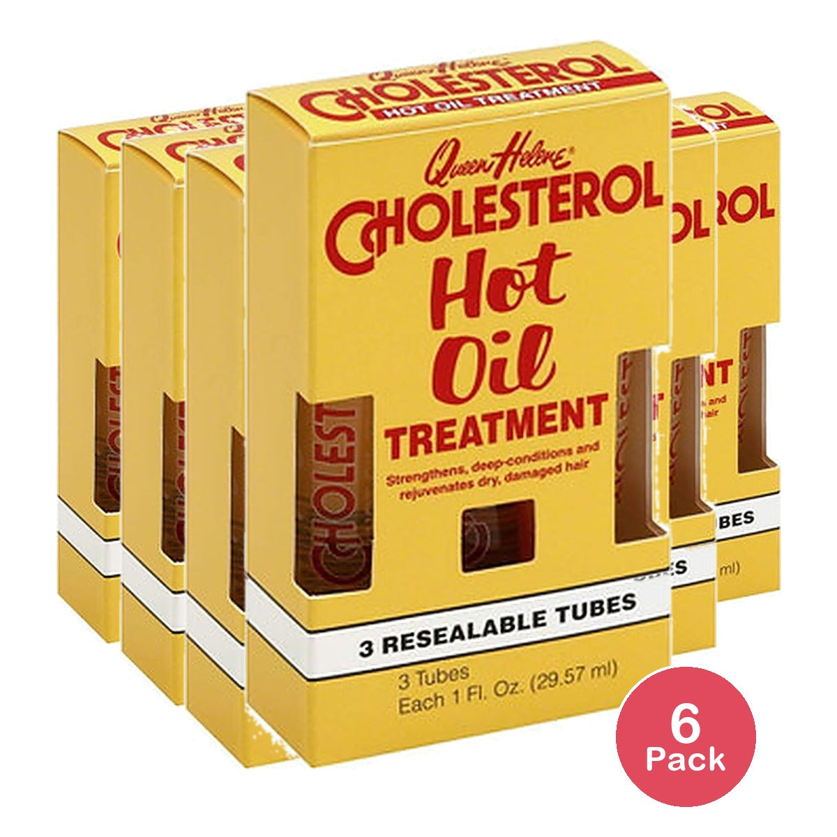 Queen Helene Cholesterol Hot Oil Treatment 1 Fl Oz (Pack of 6)
