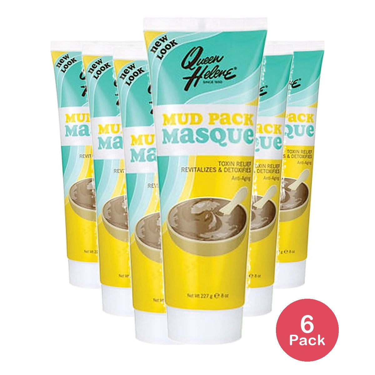 Queen Helene Facial Masque Mud Pack 8 Oz (Pack of 6)