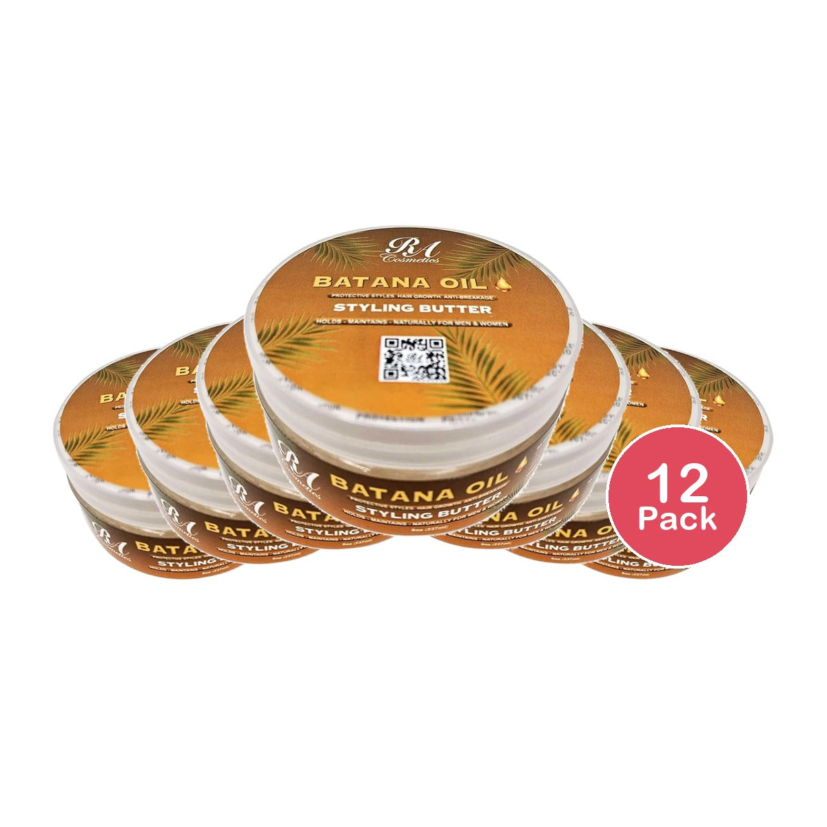 RA Cosmetics Batana Oil Styling Butter 8 Oz (Pack of 12)