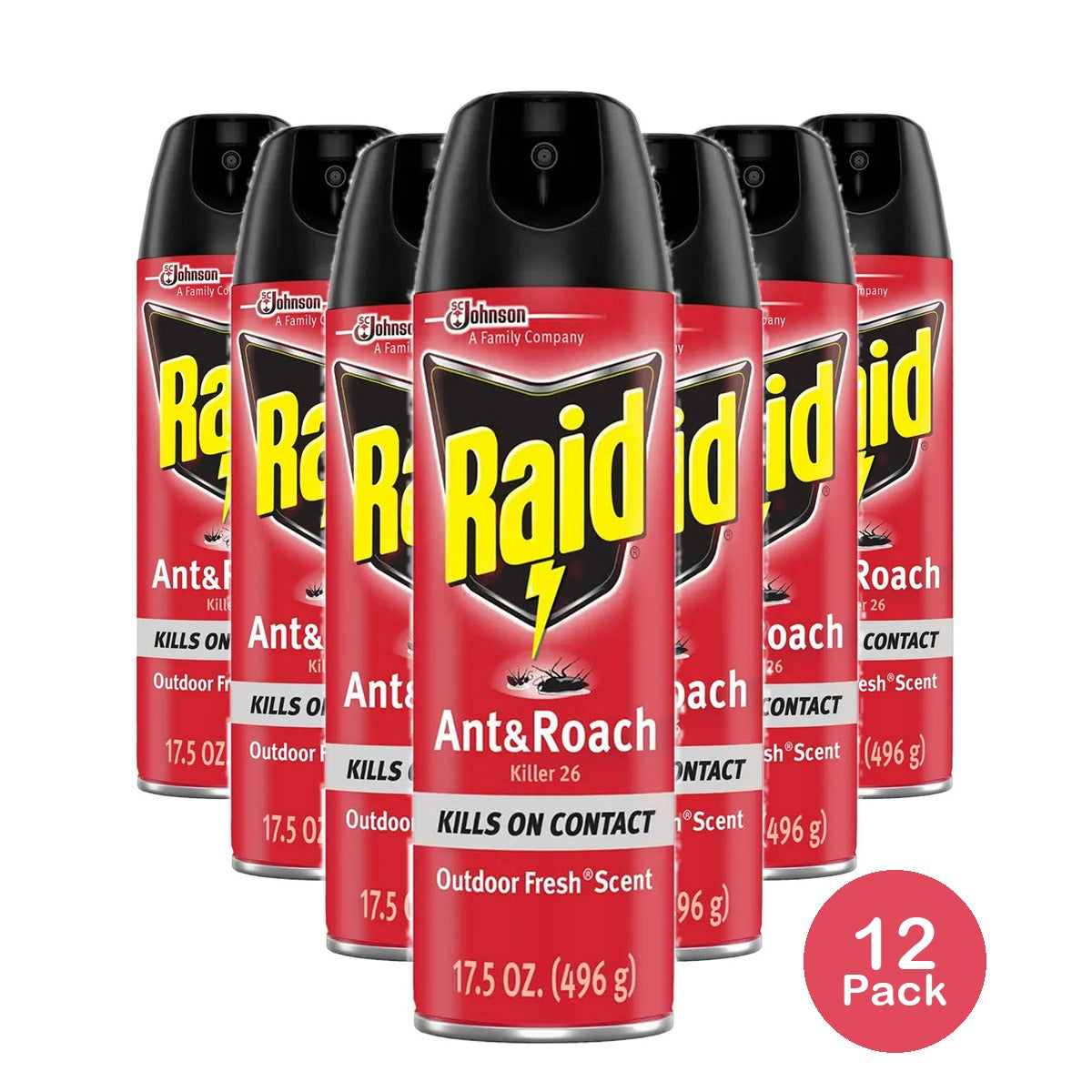 Raid Ant And Roach Killer Outdoor Fresh 17.5Oz (Pack of 12)