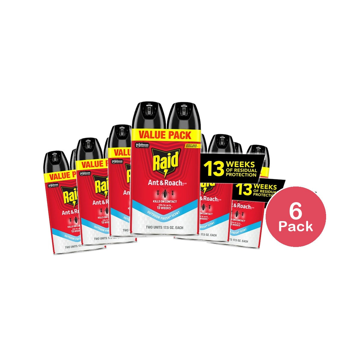 Raid Ant & Roach Killer 17.5 Oz (Pack of 6)