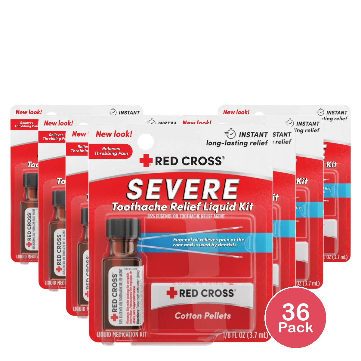Red Cross Complete Medication Kit For Toothache1 Ea 0.1Oz (Pack Of 36)