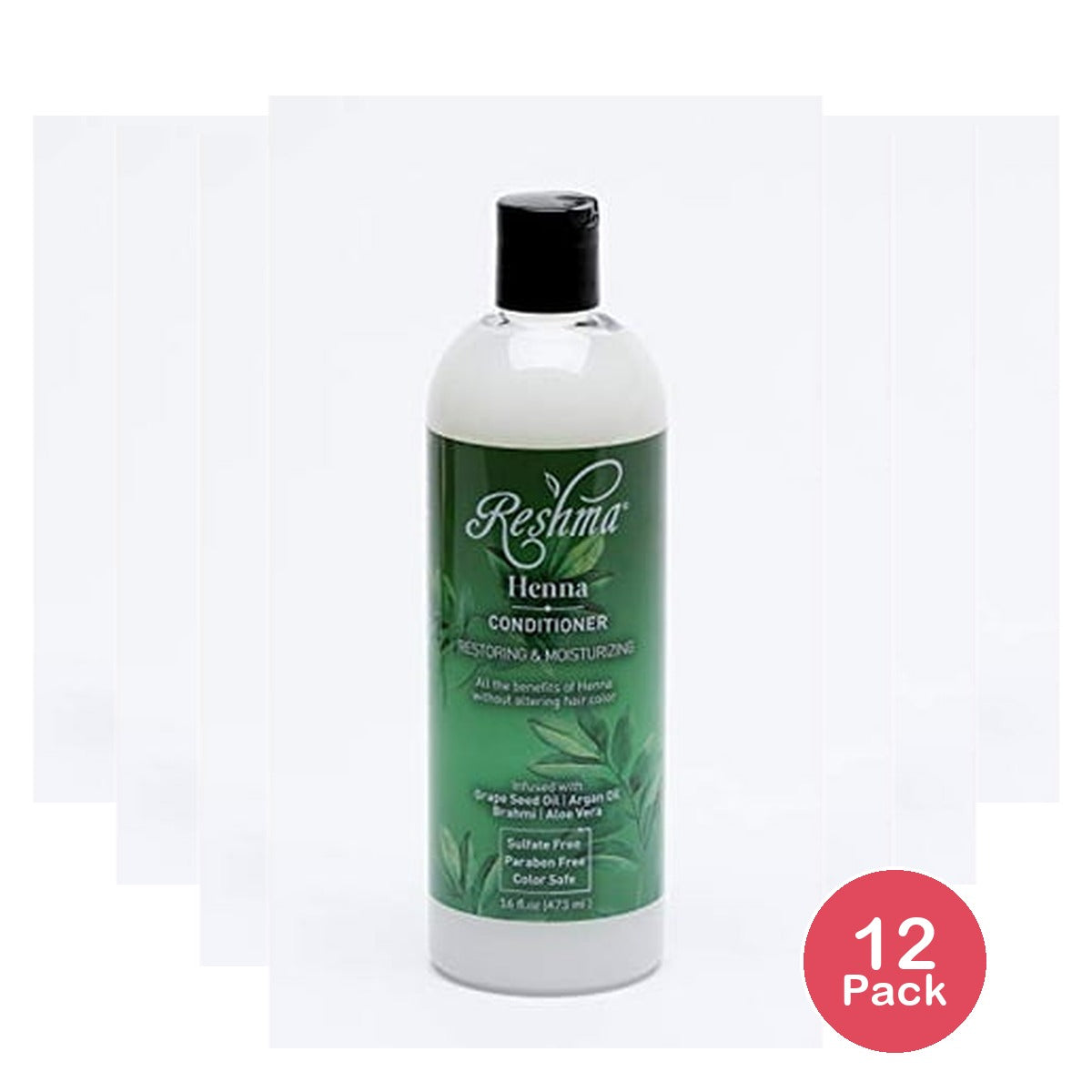 Reshma Beauty Henna Sulfate-Free Conditioner 16 Oz (Pack of 12)