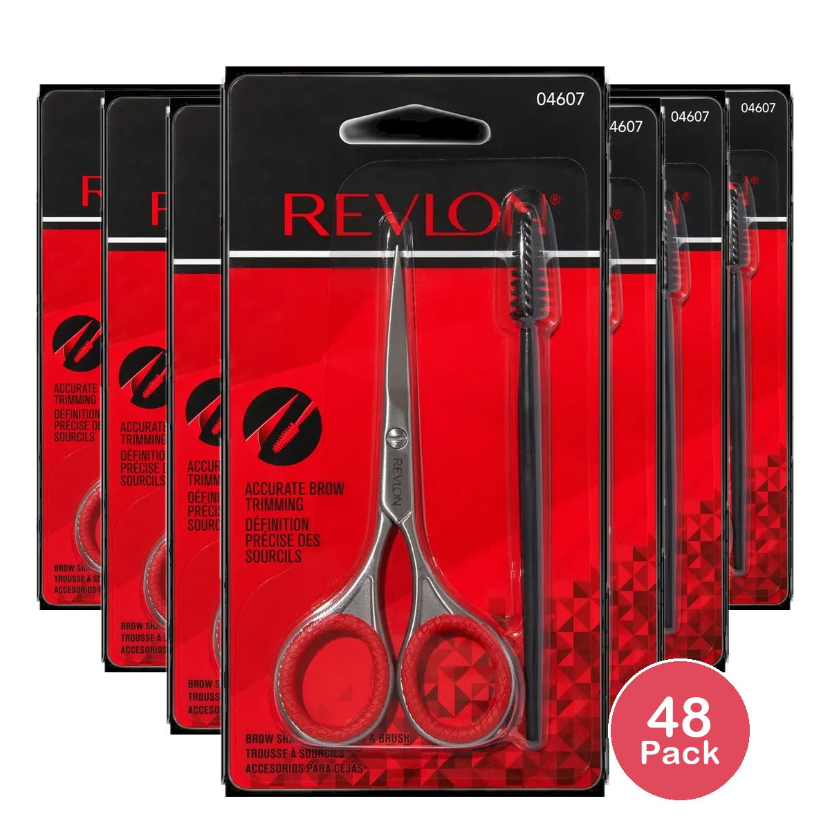 Revlon Brow Shaping Scissor and Brush Set 1.06oz (Pack of 48)