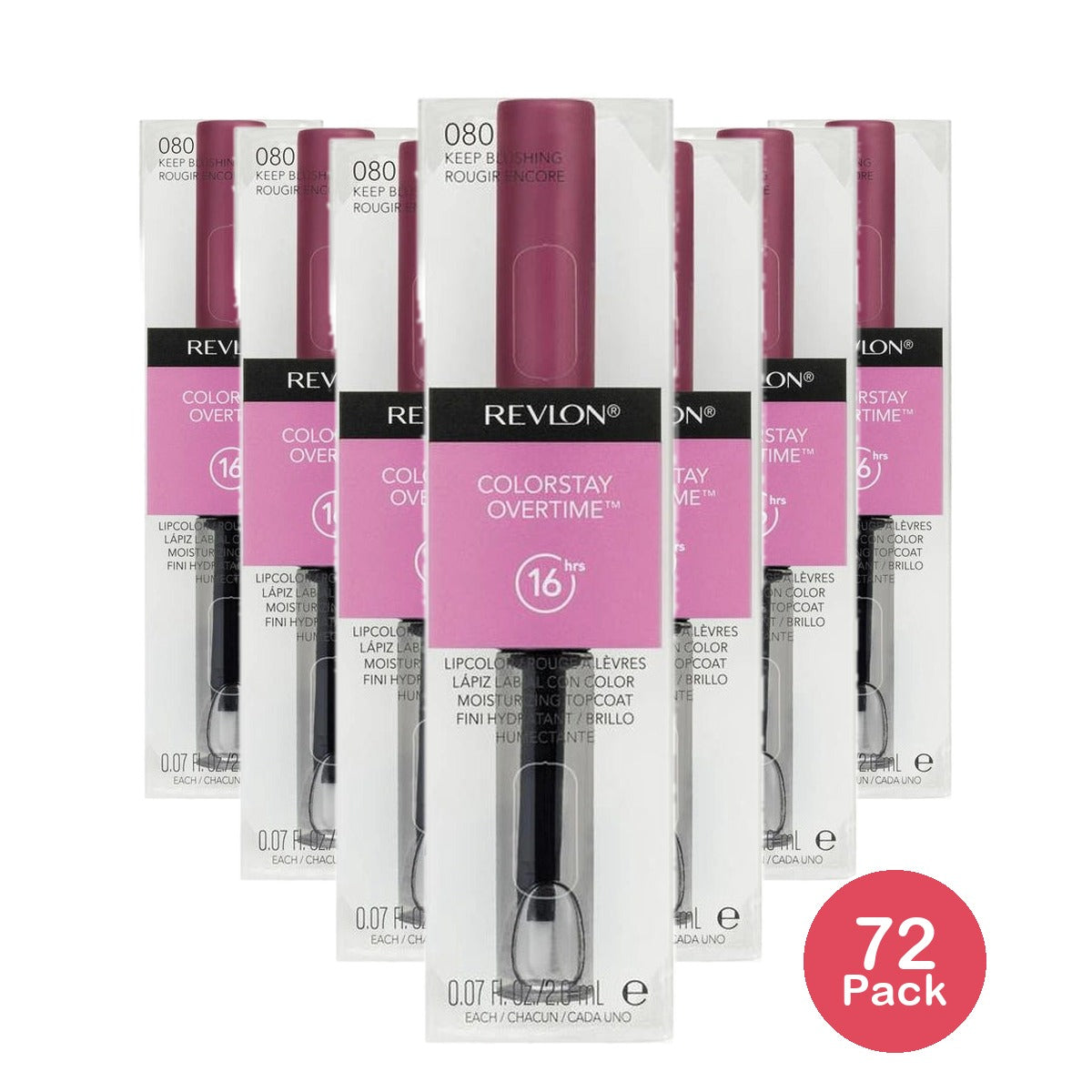 Revlon Colorstay Overtime Lipcolor - Keep Blushing - 0.07 Fl Oz (Pack Of 72)