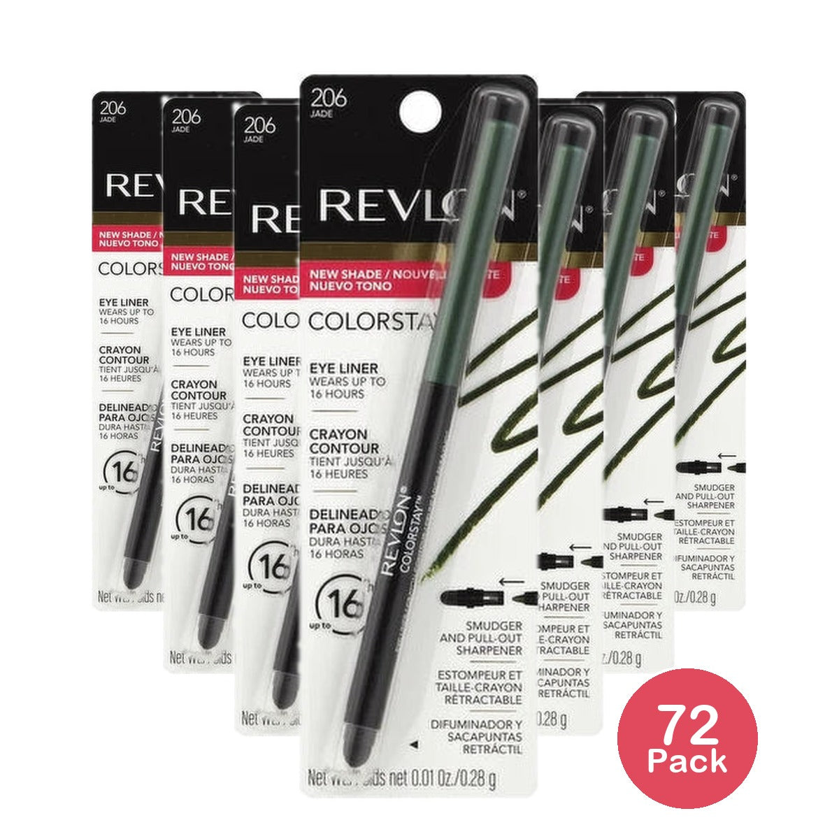 Revlon Colorstay Waterproof Eyeliner - Jade - 0.01 Oz (Pack Of 72)