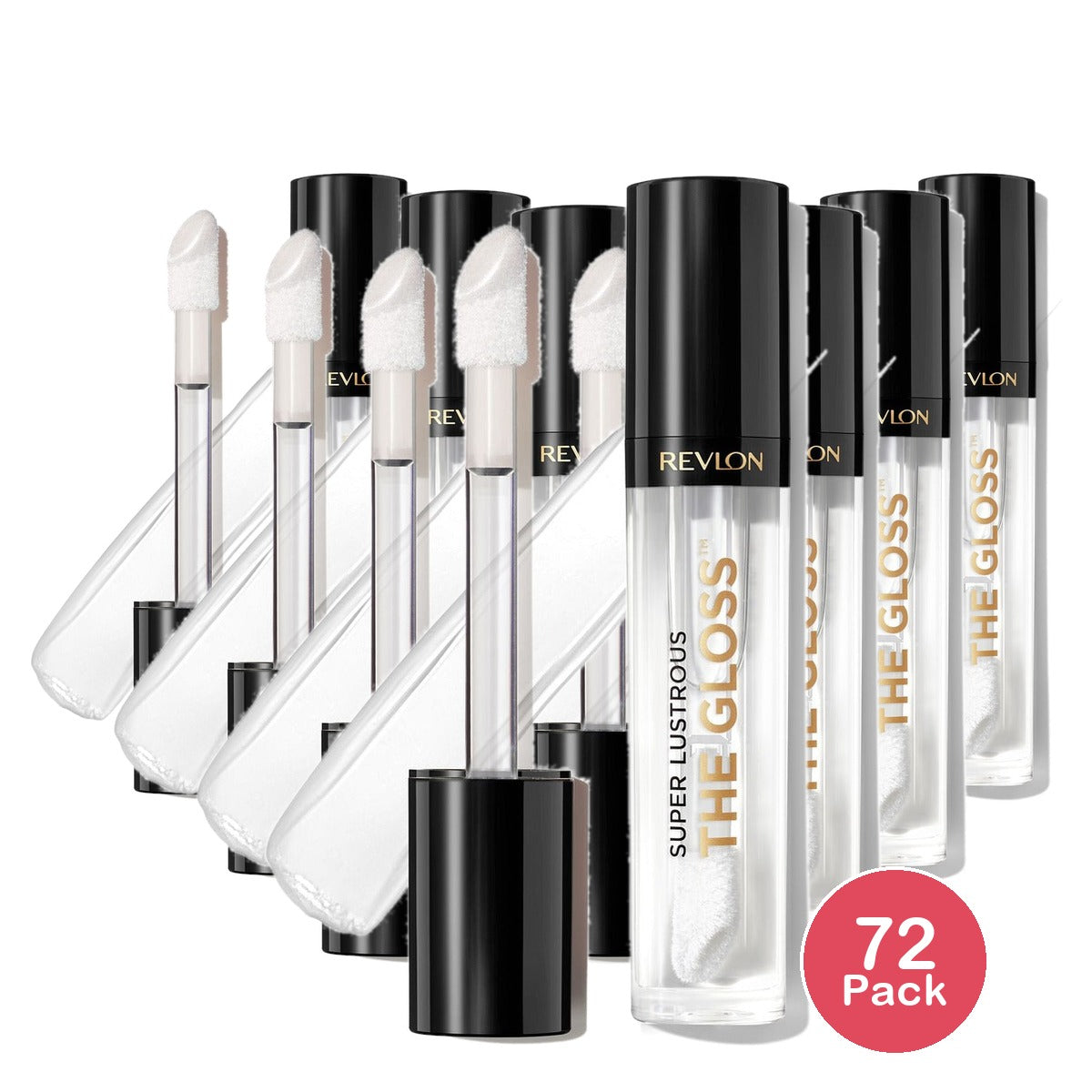 Revlon Super Lustrous Lip Gloss Crystal Clear 0.13 Oz (Pack of 72)