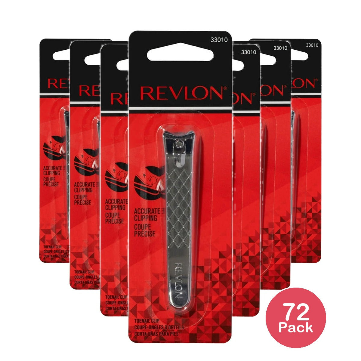 Revlon Toe Nail Clipper, Nail Clipper 0.31 Oz (Pack of 72)