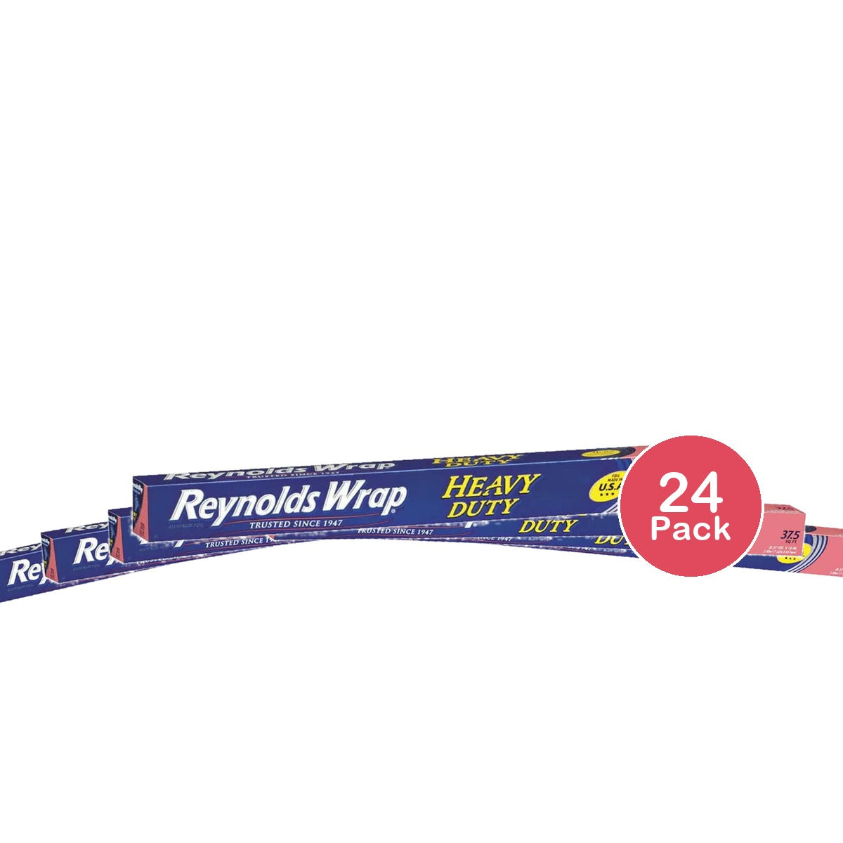 Reynolds Wrap Aluminum Foil Heavy Duty 18 Inch 37.5 Square Feet (Pack Of 24)