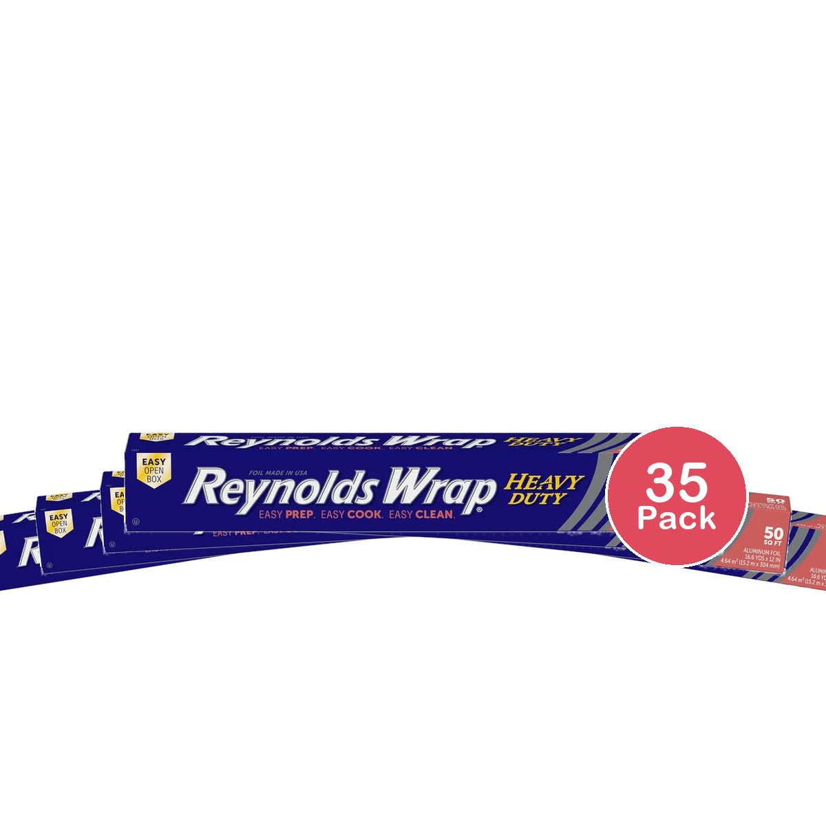 Reynolds Wrap Heavy Duty Aluminum Foil Thick And Durable 50 Sq Ft (Pack Of 35)