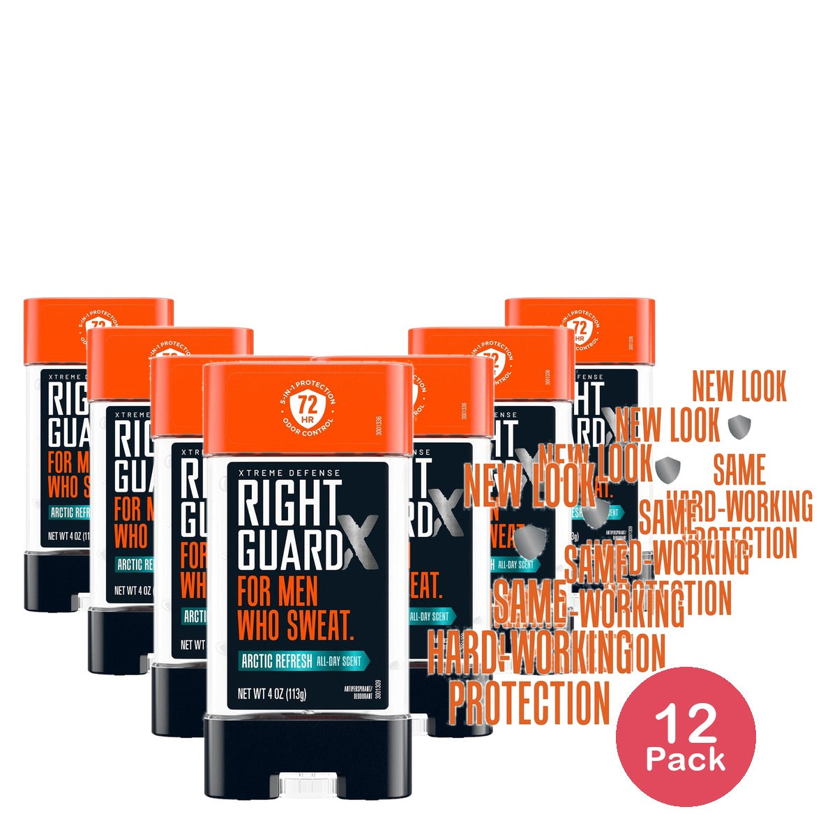 Right Guard Xtreme Defense Antiperspirant & Deodorant Gel for Men Arctic Refres 4 oz (Pack of 12)
