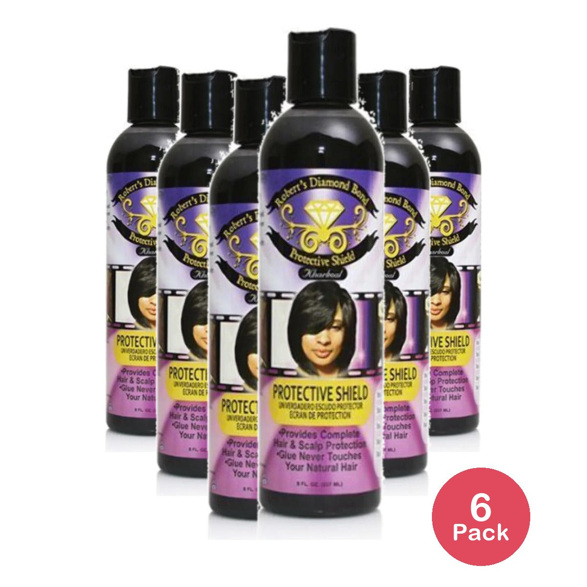 Roberts Diamond Bond Protective Shield Hair & Scalp Protection 8 Oz (Pack of 6)