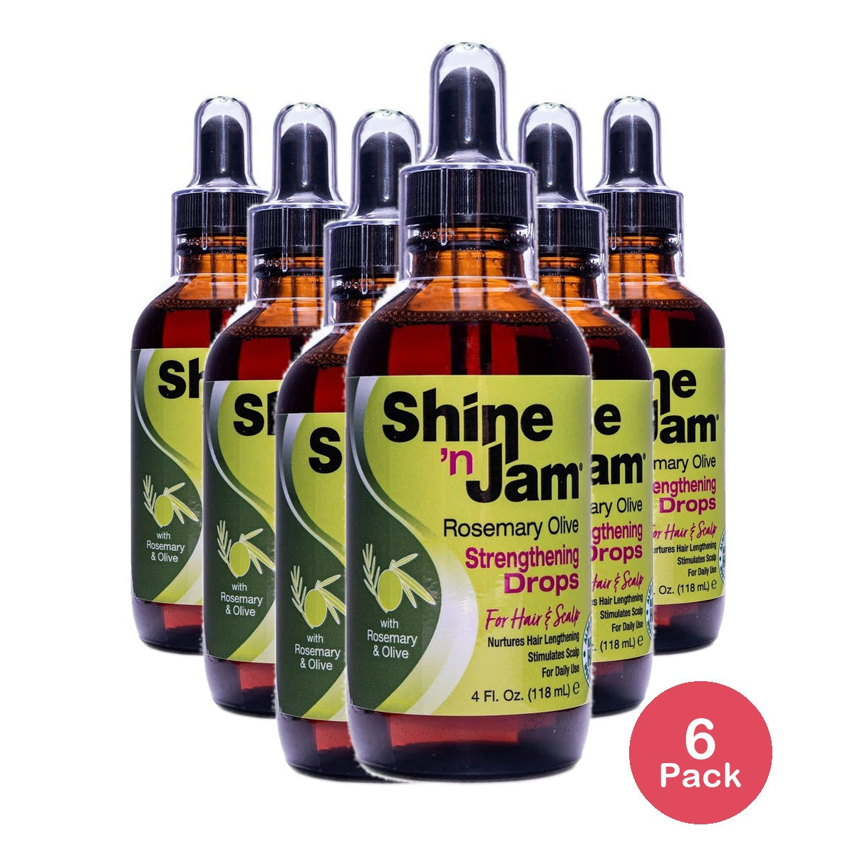 Rosemary Olive Strengthening Drops ( 4 Oz) By Shin N Jam (41290) Hair Care 4 fl oz (Pack of 6)