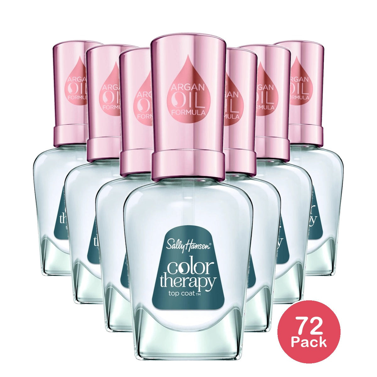 Sally Hansen Color Therapy Nail Polish - 001 Top Coat - 0.5 fl Oz (Pack of 72)