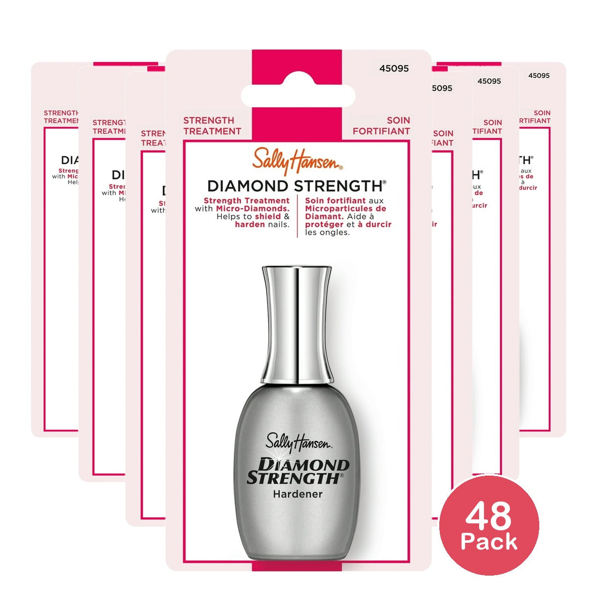 Sally Hansen Diamond Strength® Instant Nail Hardener Treatment 0.45 fl Oz (Pack of 48)
