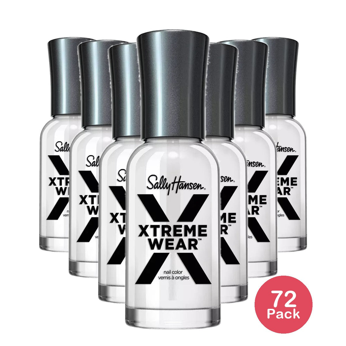 Sally Hansen Hard as Nails Xtreme Wear Nail Color, Invisible, 0.4 fl oz (Pack of 72)