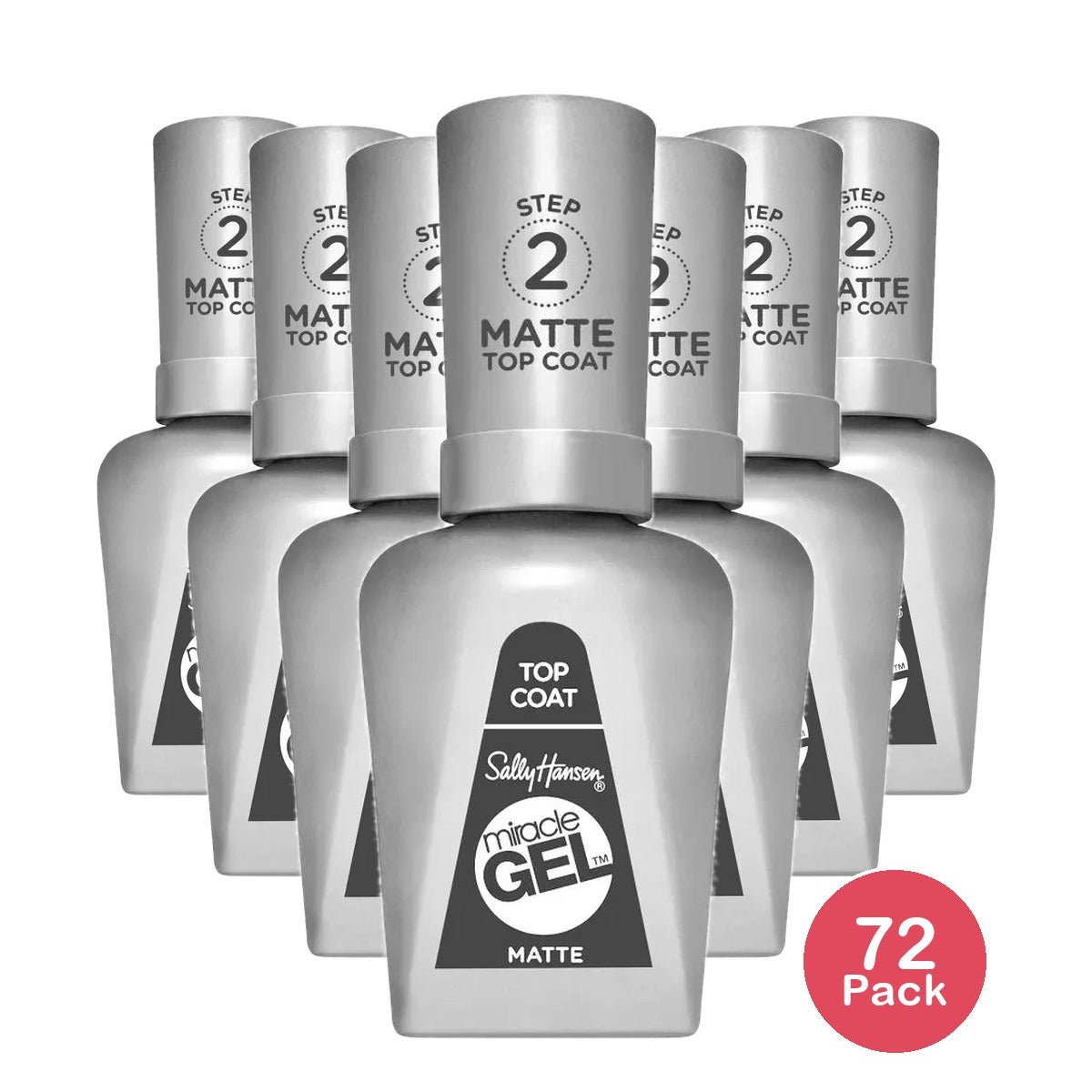 Sally Hansen Miracle Gel Nail Polish - 102 Matte Top Coat - 0.5 fl Oz (Pack of 72)
