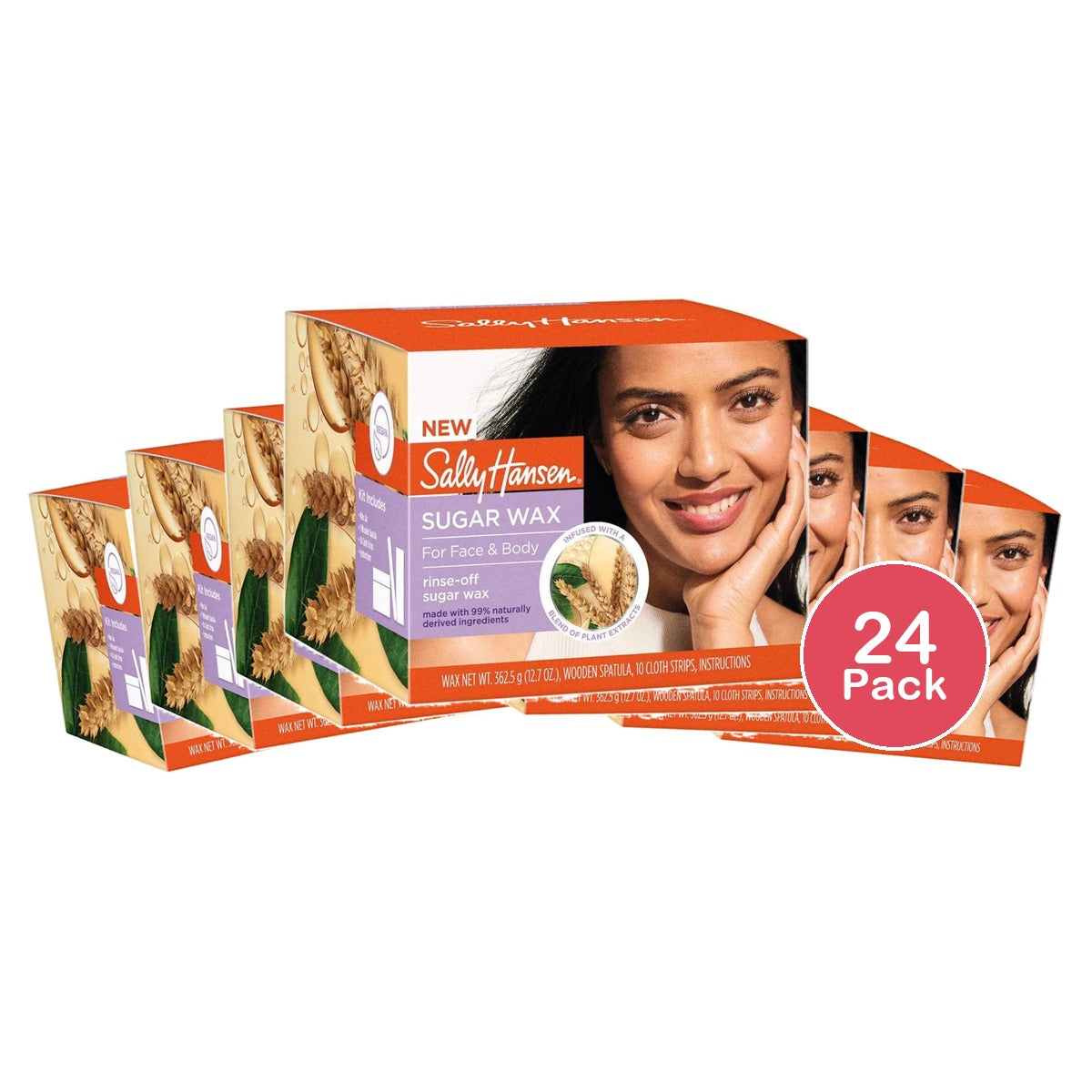 Sally Hansen Sugar Wax For Face & Body 12.7 Oz (Pack of 24)