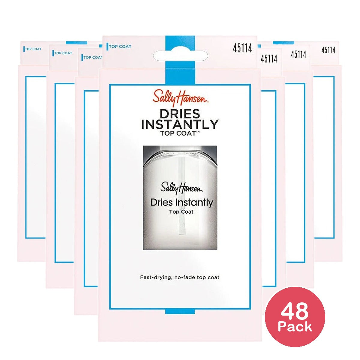 Sally Hansen Treatment Dries Instantly Top Coat Nail Polish 0.45 Oz (Pack of 48)