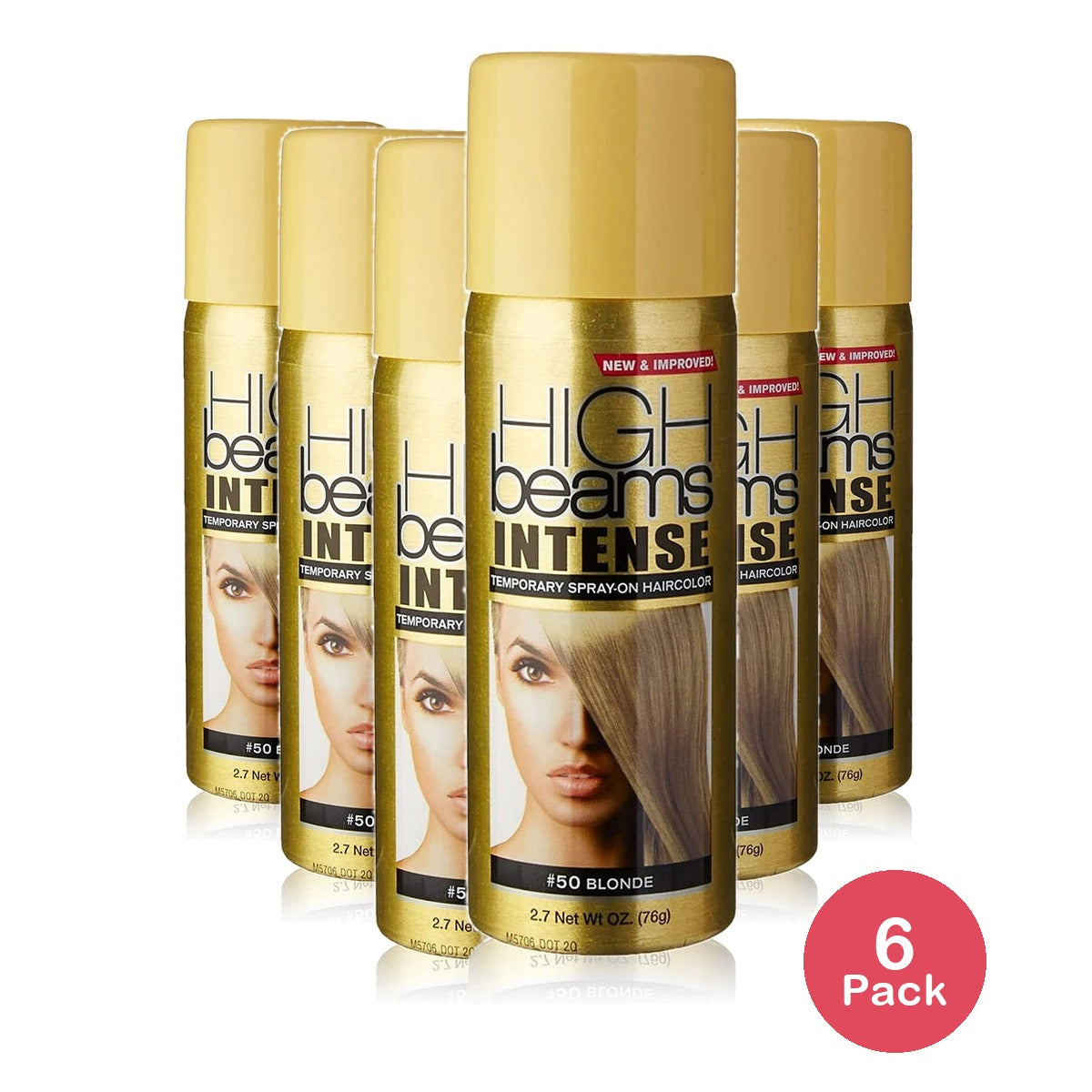 Salon Grafix High Beams Intense Temporary Spray - Blonde 2.7 oz Hair Color (Pack of 6)