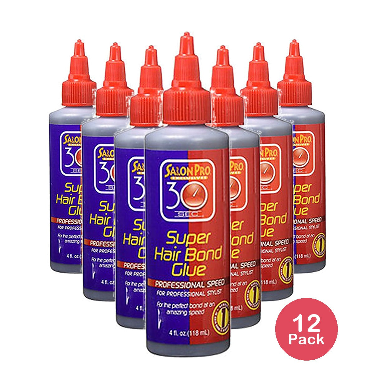 SalonPro Super Hair Bonding Glue 4 Oz (Pack of 12)