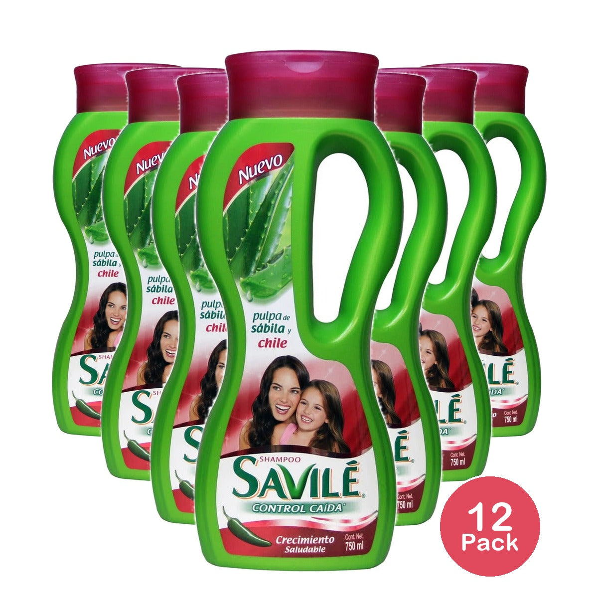 Savile Chile Crecimiento Shampoo with Aloe Vera 25.36 Oz (Pack of 12)