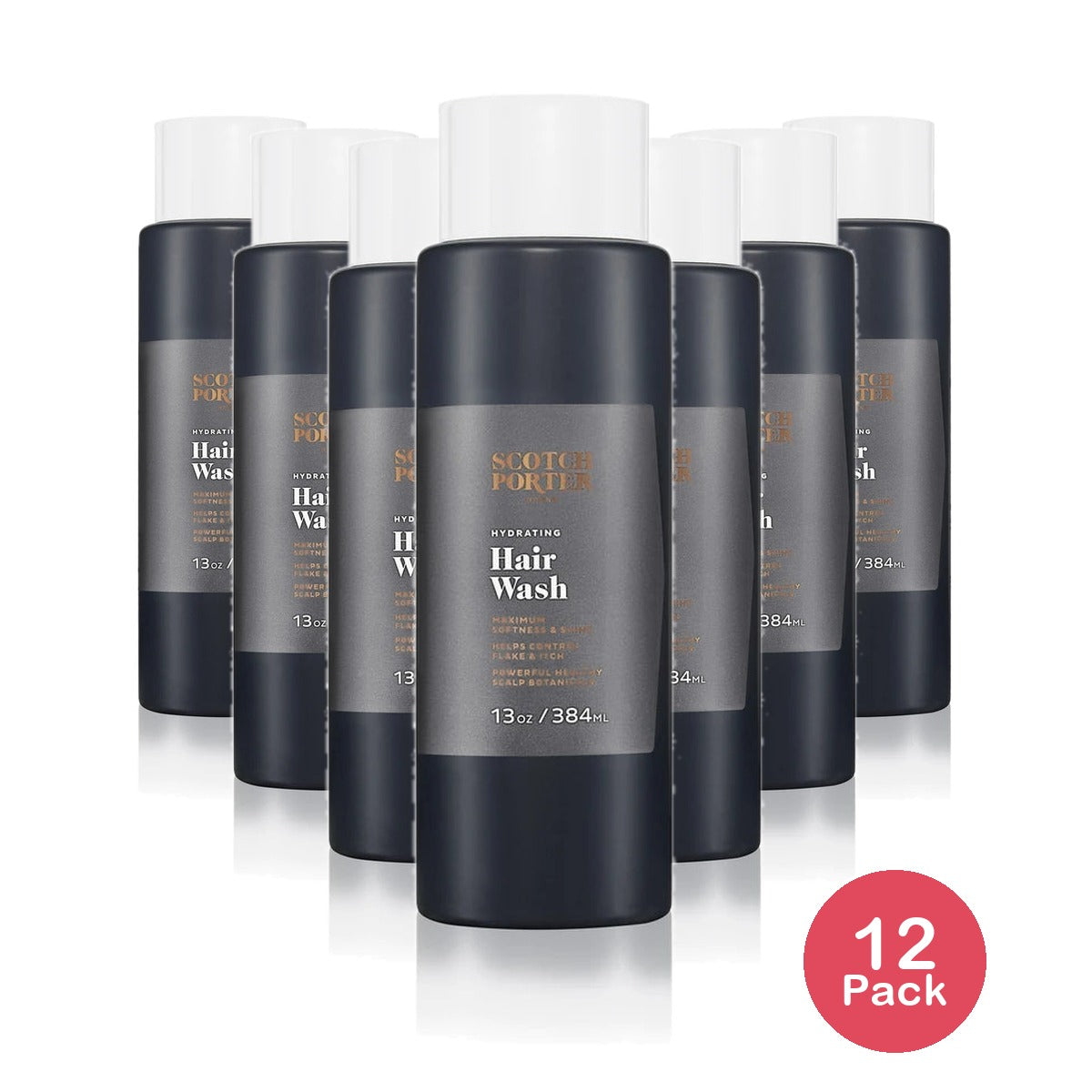 Scotch Porter Hydrating Hair Wash Shampoo - 13 oz (Pack of 12)