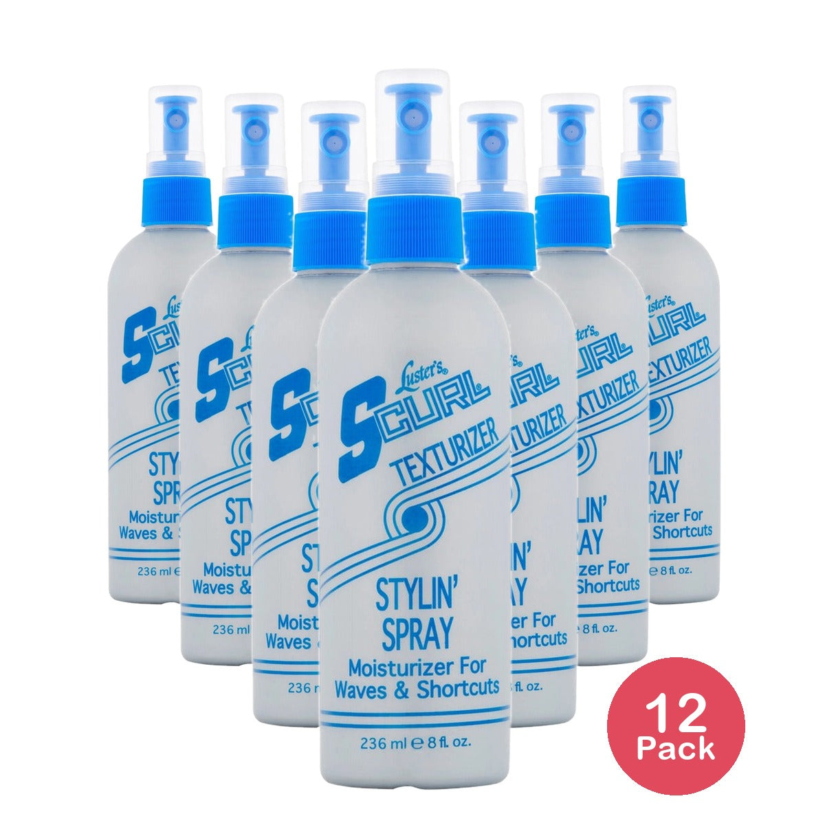 Scurl S-Curl Moisturizing Stylin Hair Spray 8 Oz (Pack of 12)