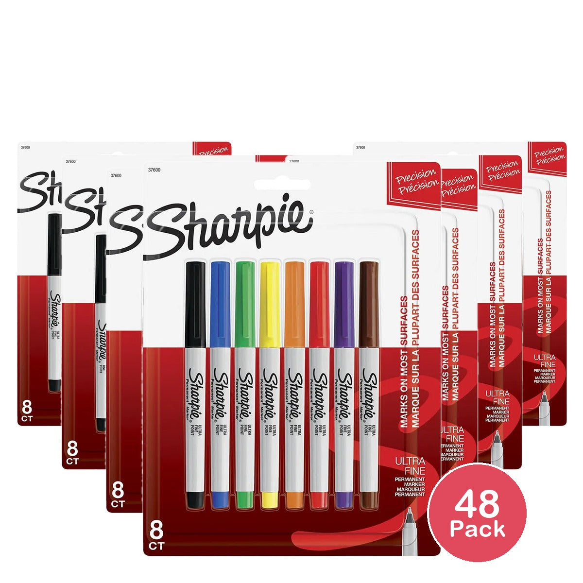 Sharpie Ultra Fine Point Permanent Marker Assorted 1.44oz (Pack of 48)
